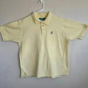 Big Dogs Polo 3/4 button Pullover Collared Vintage Shirt Yellow Men Size XL
